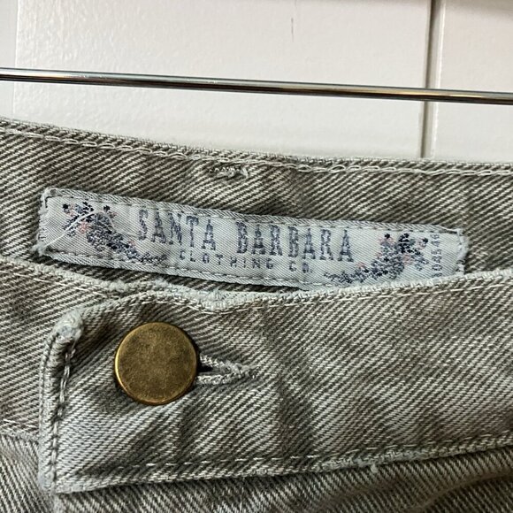 Vintage Santa Barbara Jeans Womens 13 Gray High Rise 90s Mom Jeans Denim - Picture 3 of 9